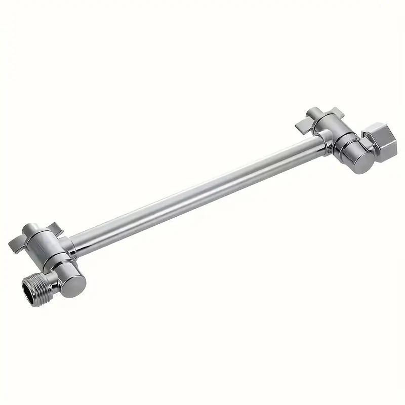 Adjustable Shower Head Extension Arm, Height & Angle Adjustable Shower Arm Extender, Fixing and Holding Shower Head Holder