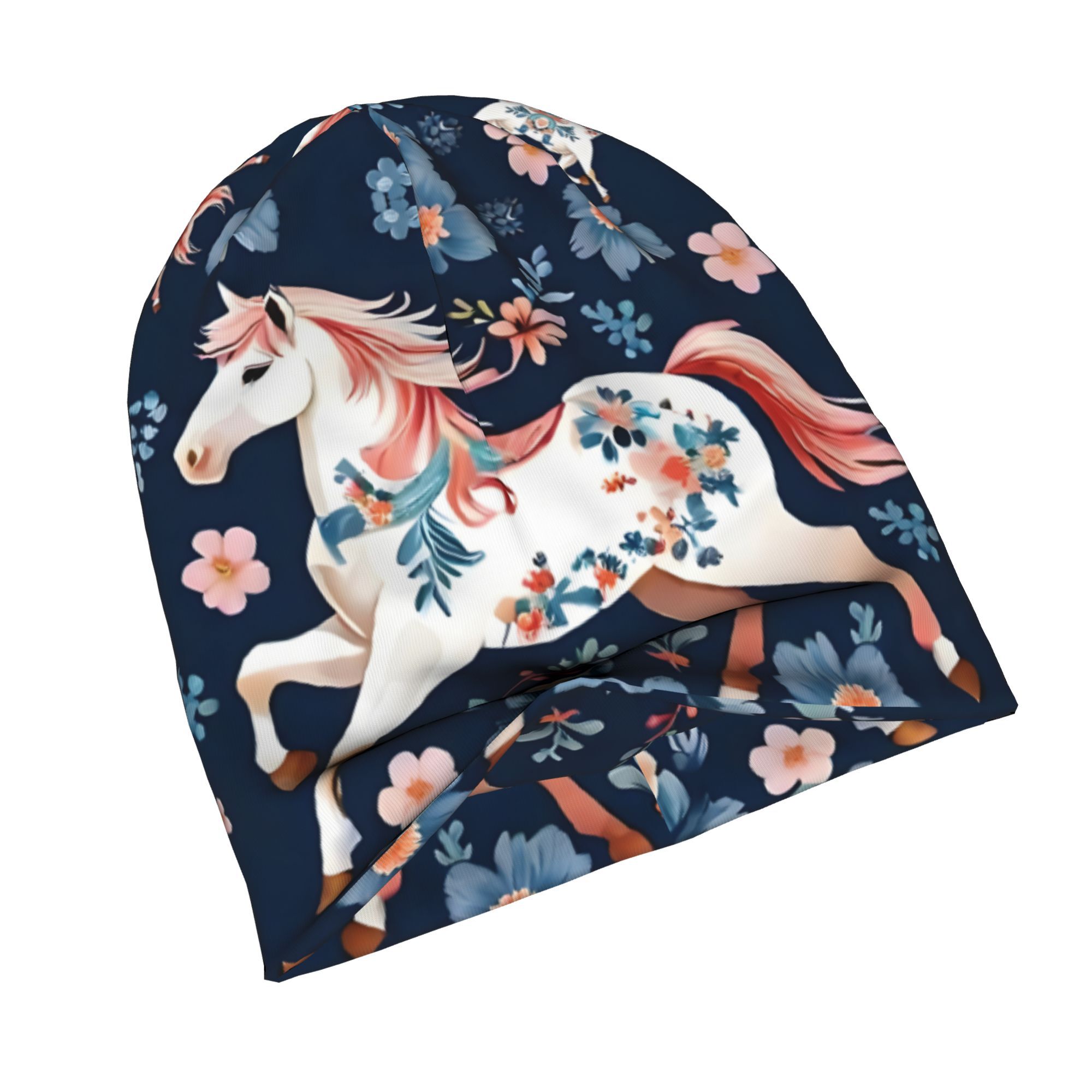 Stylish HorseThemed Beanies Featuring Floral Designs Suitable for Everyone These Soft Hats Include MenS Unique Brimless Caps And Knitted Options
