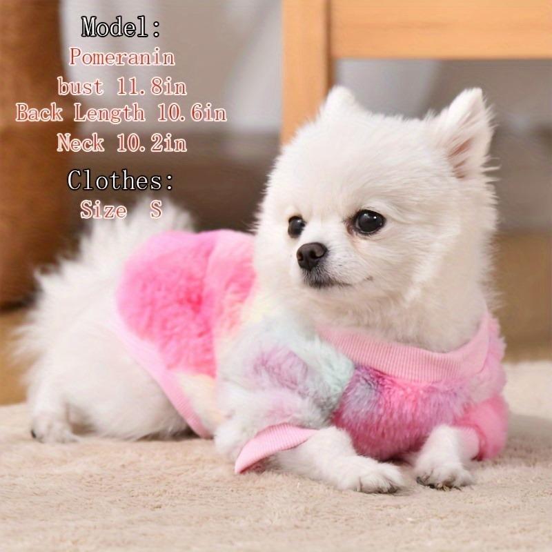Cozy & Chic Mini Dog Fleece Sweater - Easy-Care, Warm Pullover for Toy Breeds, Machine Washable