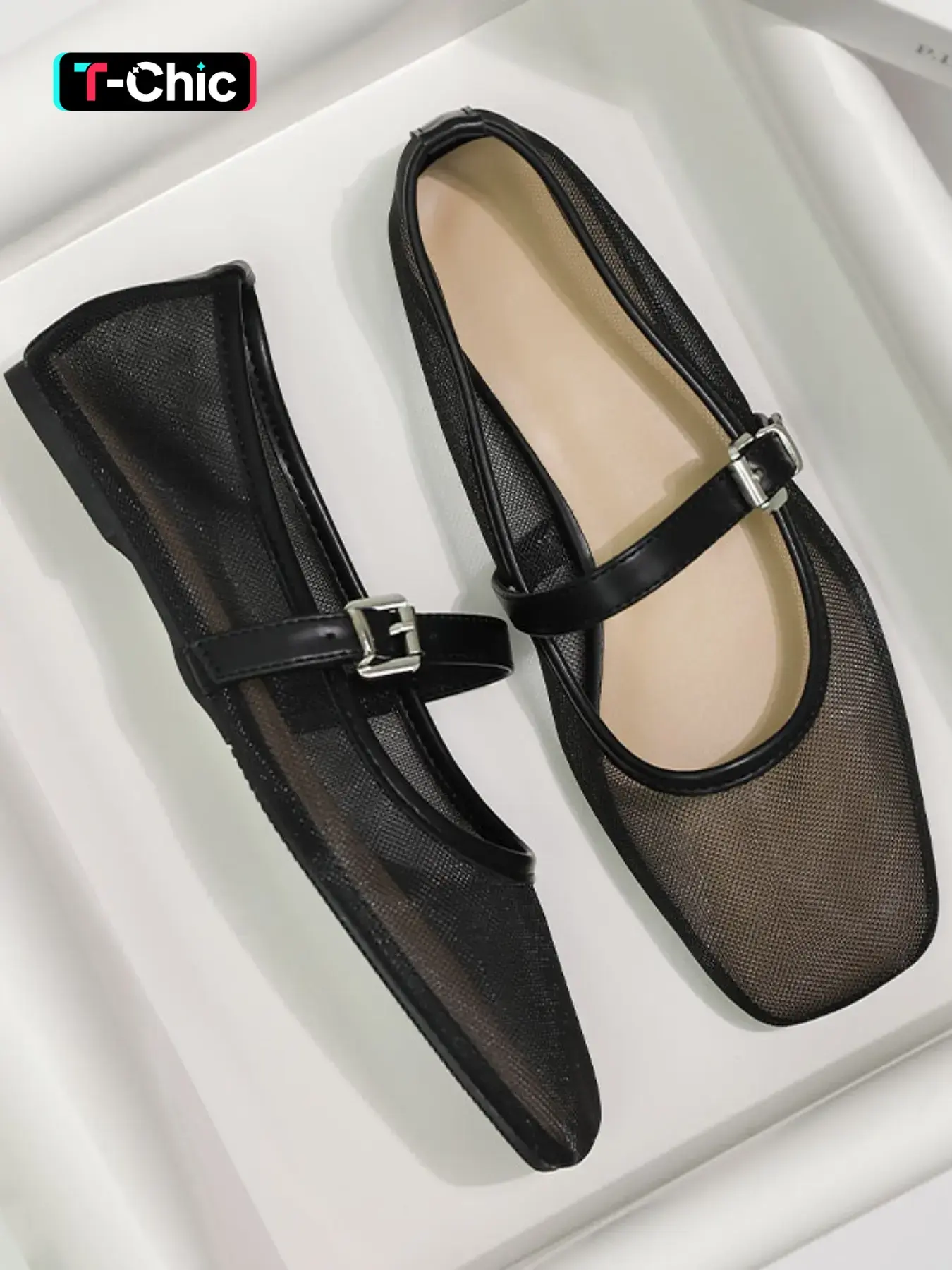 Elegant Mesh Ballet Flat Shoes for Women, Polka Dot Design, Casual Style, Textile Upper, Rubber Sole, Perfect with Dresses