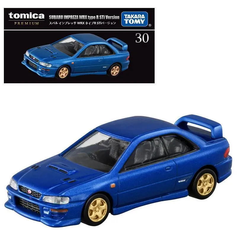 Takara Tomy Tomica Premium 30 Subaru Impreza WRX TypeR STi Version 1/61 Alloy Car Model Simulation Toy Boy Toy Series 270751