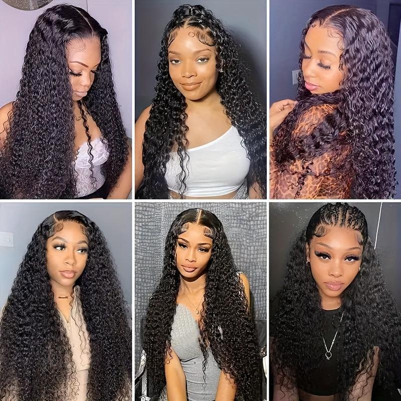 Bling Hair Deep Wave Lace Front Wigs Real Hair 180% Density 13x4 HD Lace Frontal Wigs for Black Women Pre Plucked with Baby Hair Natural Color Bling Hair Deep Wave Lace Front Wigs Real Hair 180% Density 13x4 HD Lace Frontal Wigs for Black Women Pre Plucked with Baby Hair Natural Color