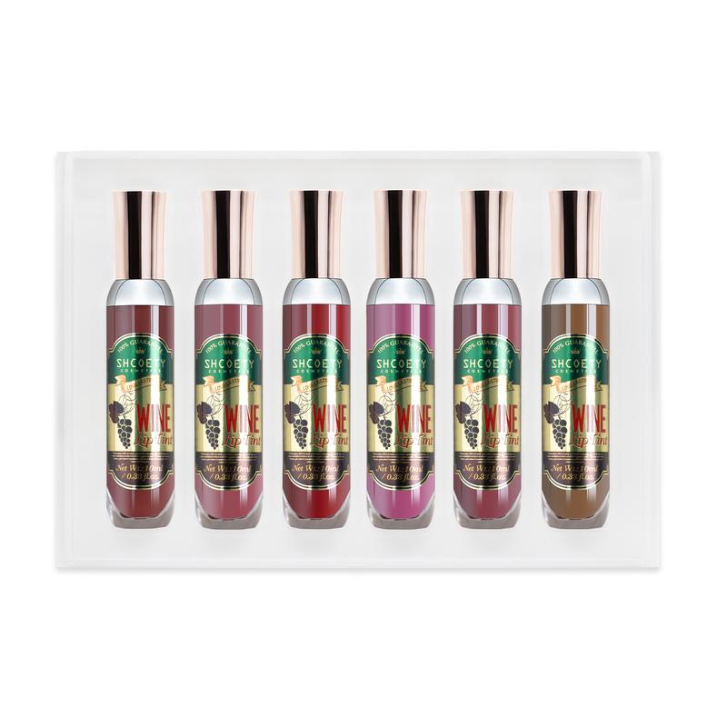 Red wine bottle lip dye set six-color lip gloss that is not easy to stick to the cup and does not fade easily matte matte lipstick elvive glycolic gloss liquid lip glossy lip woman labiales Mousse Tint Lipglass
