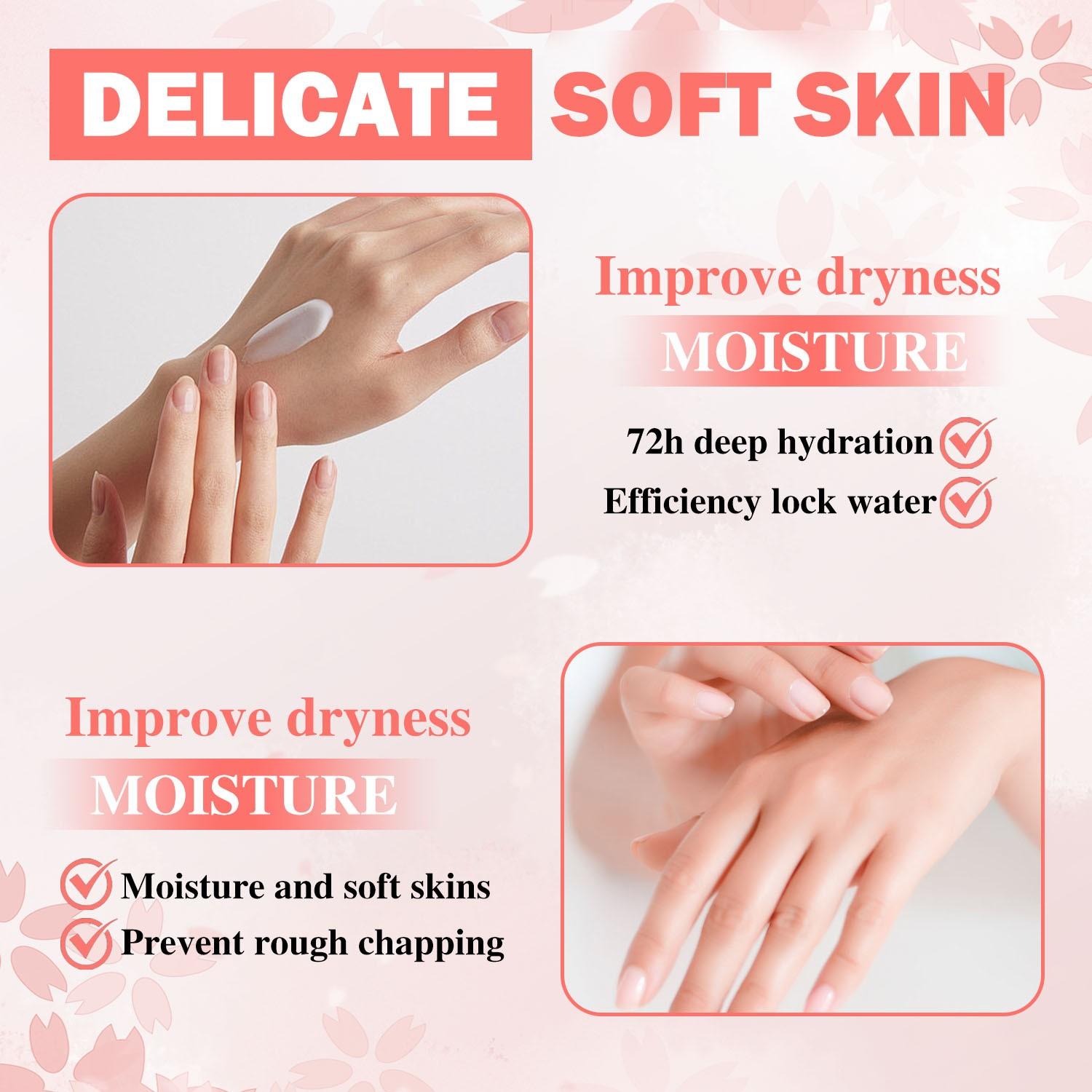 Fragrance Series Hand Cream Set, Hand Lotion Set, Deep Moisturizing, Reduces Dry Rough Hands, Fine Lines, Portable, Ideal for Travel and Daily Care