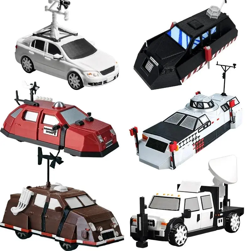 Storm Chaser TIV1 TIV2 Dominator3 Armored Vehicle Tornado Intercept Model Gift For Storm Meteorology Fans Desktop Collectible