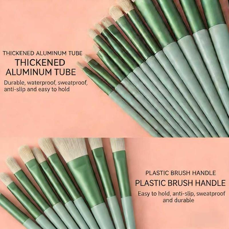 13-Piece Makeup Brush Set, Soft Bristles, Portable Storage Bag, Professional Beauty Tools Kit, Essential Cosmetic Brushes, Eyeshadow Brushes