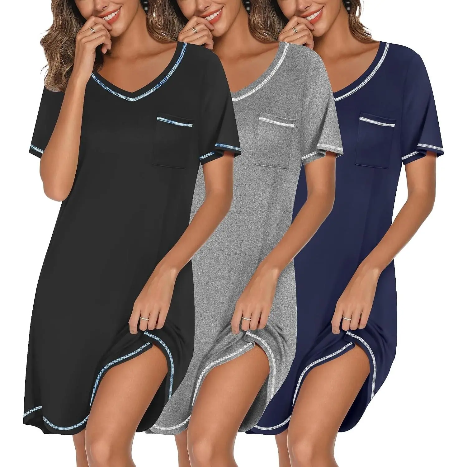 Black/Grey/Navy Blue