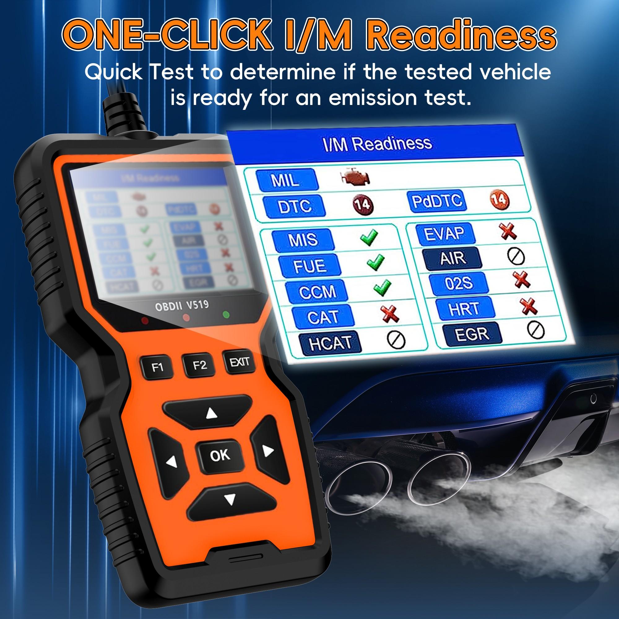 OBD2 Scanner, Car Code Reader for Check Engine Light, Full OBDII Scan Tool for Read & Clear Fault Codes,  Live Data, OBD II Diagnostic Scanner for 1996+ Cars, Automotive Scan Tool