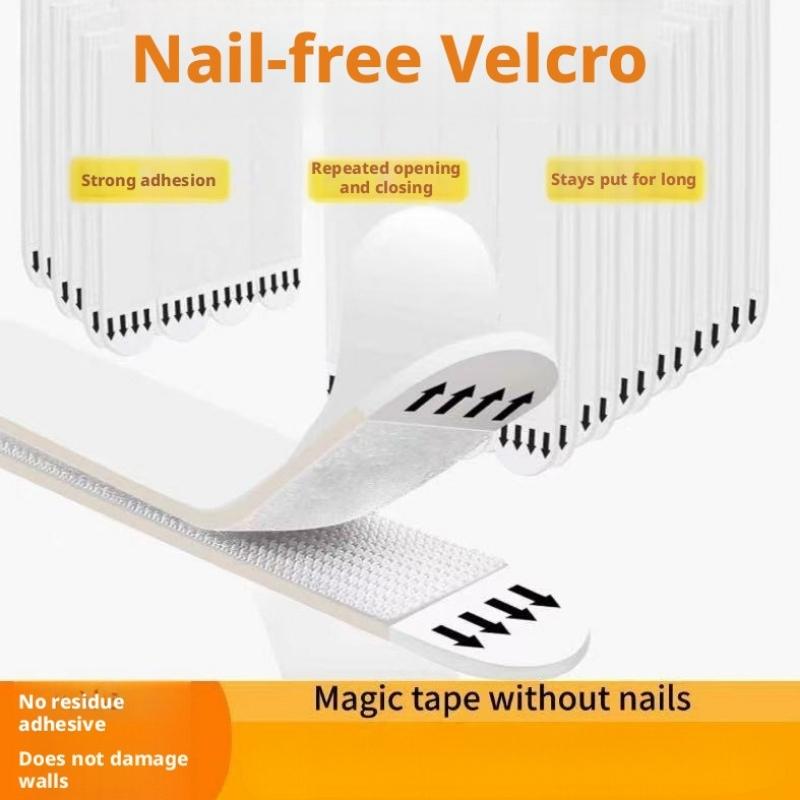 Picture Frame Magic Tape, Damage-Free Wall Sticker for Frames & Murals, High-Stick Reusable Hanging Strips, Stretch Release Adhesive for Posters, Removable Hook & Loop Fastener