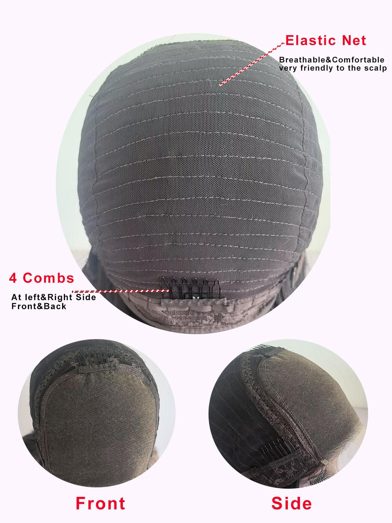 Peruvian Remy Human Hair Lace Front Wigs Glueless Replacement Wig 5x5 HD Lace Closure Water Wave Free Part Pre Plucked With Baby Hair Natural Hairline Women's Premium Unprocessed Real Human Hair Suitable for Daily Party Wear