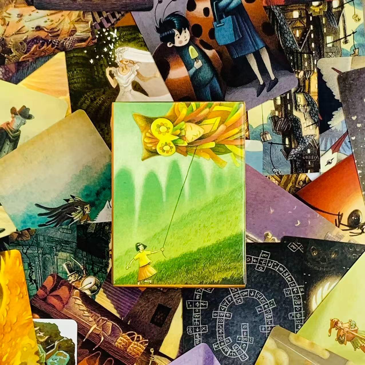 1 box pack, multiple styles, Chimeric Art Collection Cards, Secret Realm Gate-themed card game, Easter Valentine's Halloween Christmas Fantasy Night New Year's Eve Inspiration Party Card Game