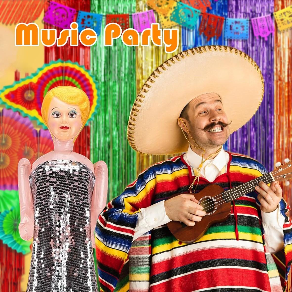 1pc PVC Inflatable Doll, Prank Birthday Party Inflatable Model, Joke Inflatable Toy, Party Photo Prop, Fun Decoration for Events