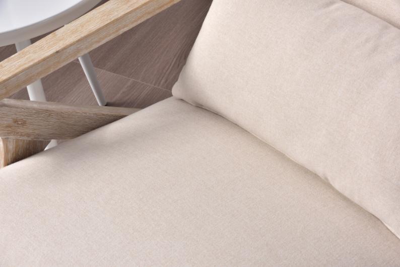 [TikTokShopBlackFriday]EBELLO Mid Century Modern Chair with Wood Frame, Upholstered Armchair with Waist Cushion, Accent Chair for Living Room Bedroom Apartment, Easy Assembly, Beige