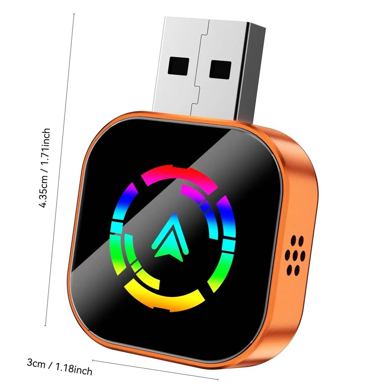 Wireless Carplay Adapter, 3-In-1 USB A/c Android Car System, Bluetooth-compatible Video Box, Screen Mirroring for iOS, Car Play Accessory for iPhone