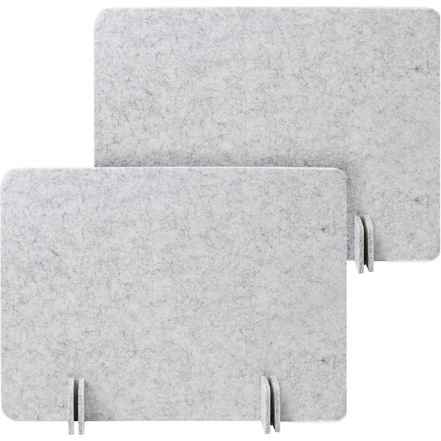 Desk Privacy Panel Set, Desk Partition Cubicle Wall Freestanding Noise-Reduction Panels Room Divider, Soundproof Partition with Support Feet for Office or Home Use (Light Grey, 40 * 60 cm)