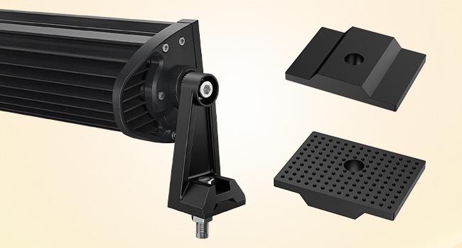 Nilight 2PCS Exterior Side-Mounted, Universal, Adjustable Mounting Brackets for Automotive LED Light Bars