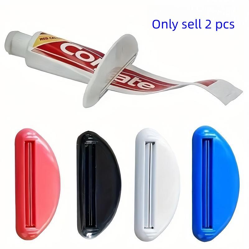 2 Pack Toothpaste Squeezer for Easy Dispensing, Plastic Toothpaste Tube Squeezer, Bathroom Toothpaste Dispenser, Essential Bathroom Accessories, Toothpaste Holder