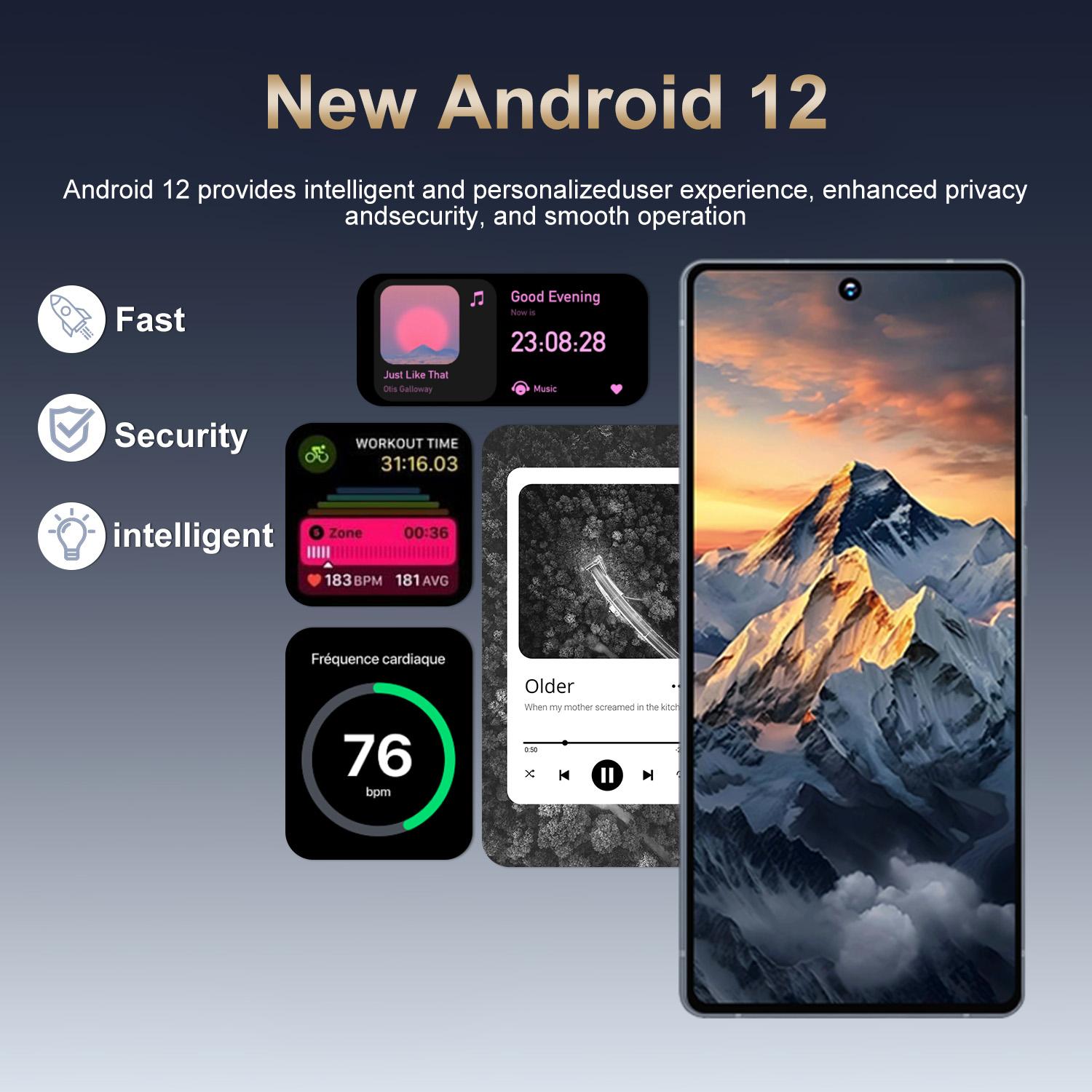 M26 Ultra Smart Android Phone, 6.8 Inch Screen, Dual Sim Slot, Octa-Core Cpu, 4g Network, 4GB RAM, 64GB Storage, 4000mah Battery