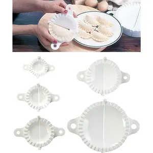 5Packs Dumpling Maker Tools with Different Sizes Dumpling Molds, Perfect for Making Hand Pies, Dumplings, Ravioli, Calzones Dough Press, Sizes 5.5/7.5/9.5/12/15.5cm
