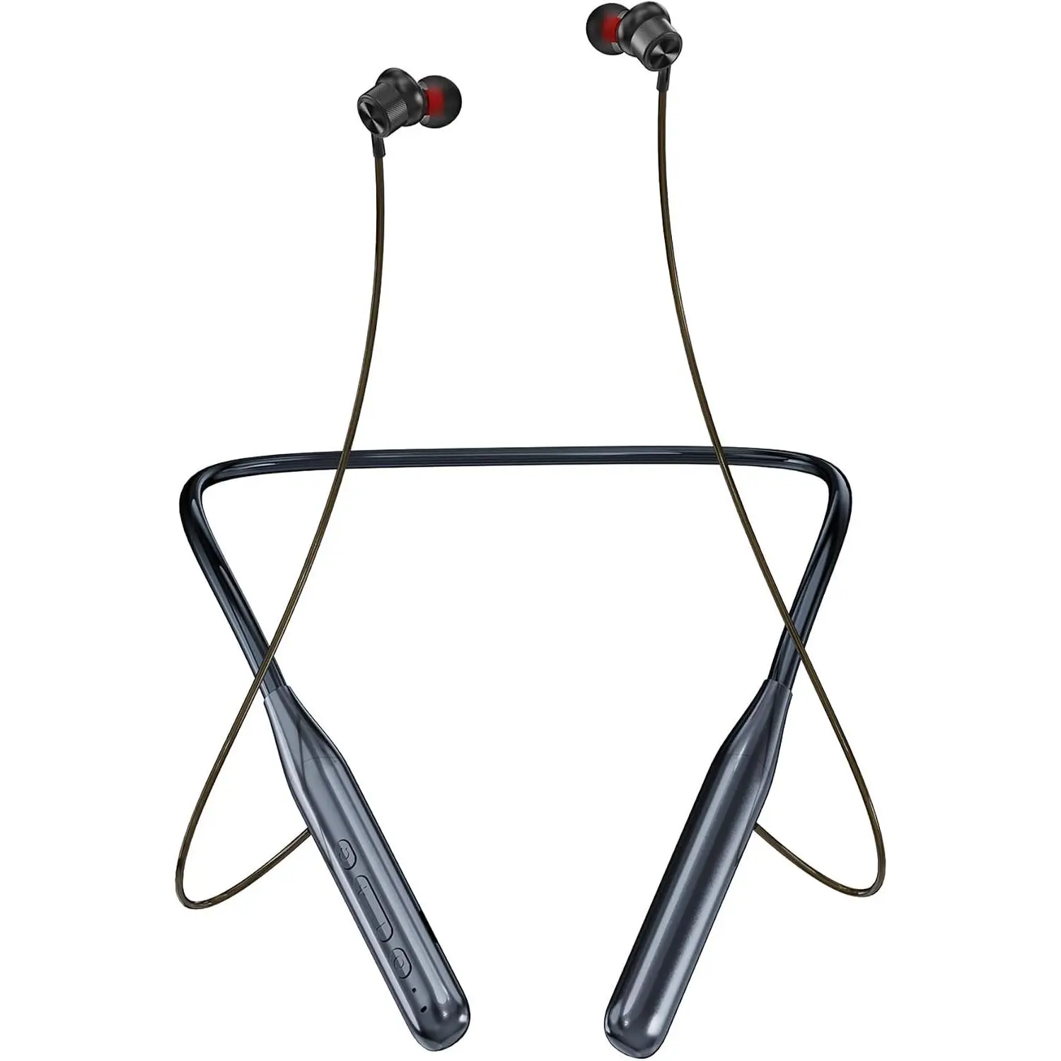 Wireless Bluetooth Neckband Headphones with 6 Music EQ Modes, Magnetic Earbuds, Microphone, 35H Playtime, Type-C Charging, Travel Case for Sports WorkoutGift