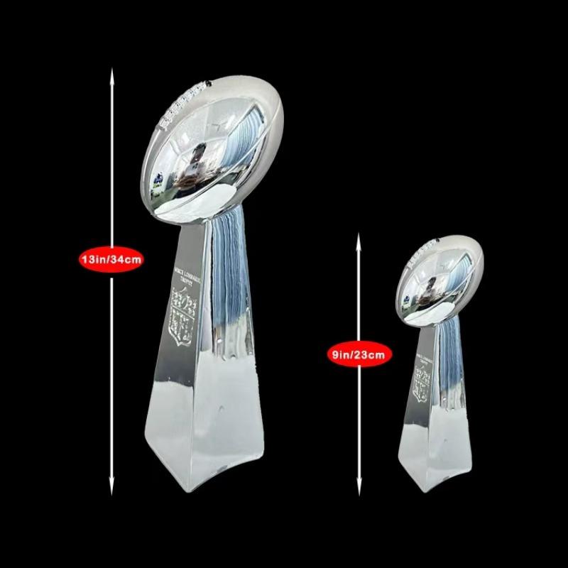 American Football Trophy Model Fan Memorial Collectible, Sports Award Ornament, No Precious Metal Plating, Perfect Gift for Fans