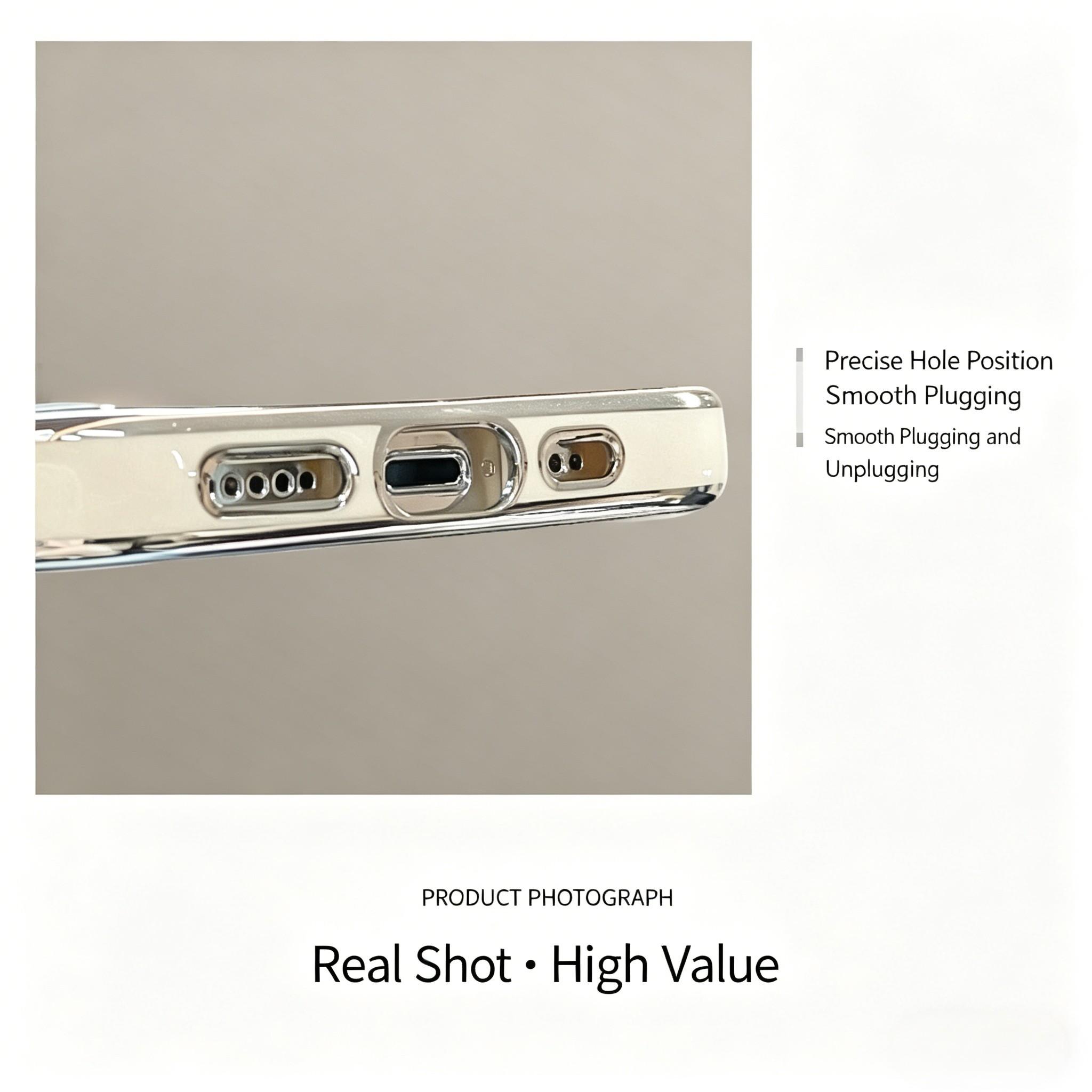 Cute Embroidered Dachshund Phone Case for iPhone 17 Pro Max/17 Pro/17 Air/17, Electroplated Silicone Shockproof Cover with Bling Wrist Strap, Blue Puppy Bowknot Design Protective Case for Women Girls