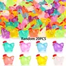 Luminous Mini Chicken Figurines, Cartoon Figurine, 20pcs/set Resin Miniature Animals, Tiny Glow in The Dark Chickens for Dollhouse, Decoration Items, Resin Animal Sculptures, Animal Decorations