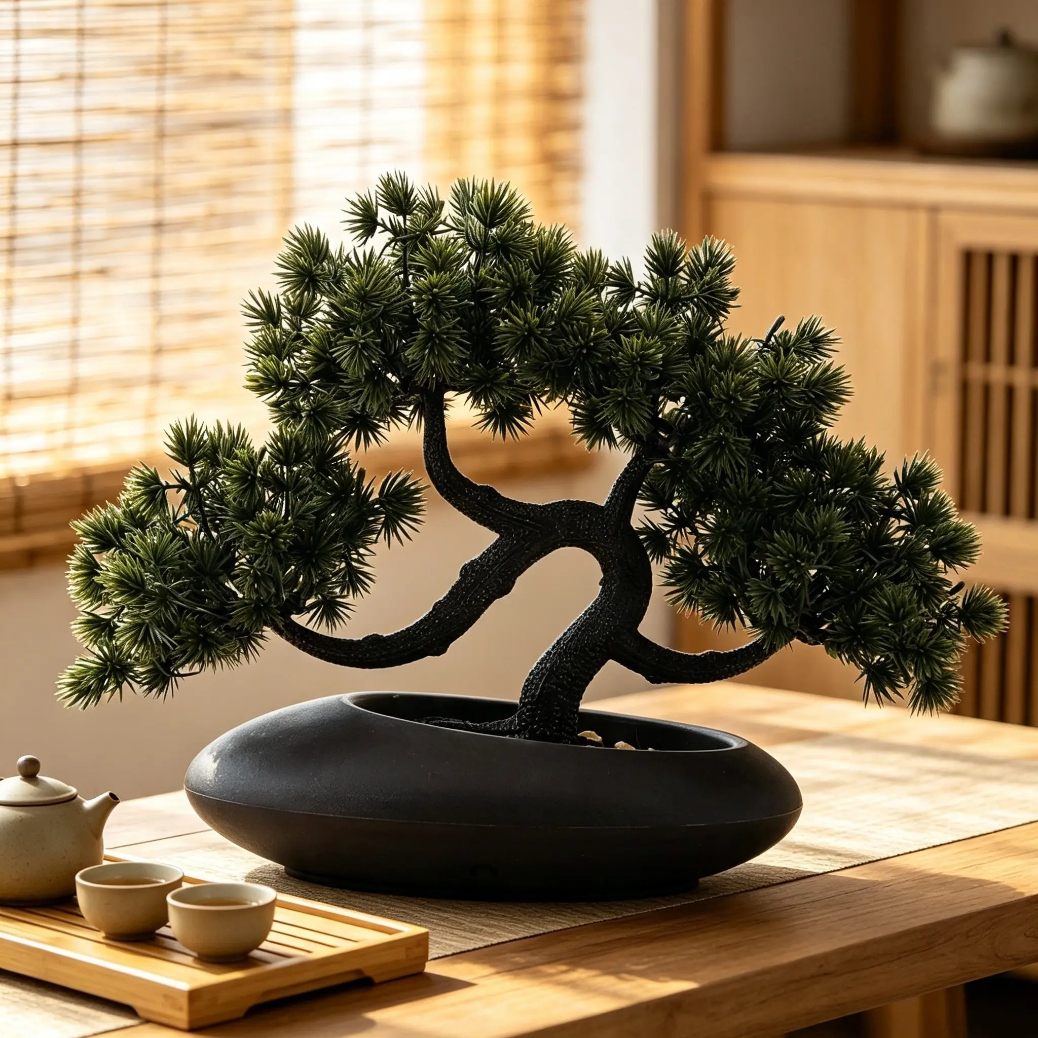 Realistic Artificial Pine Needle Plant, Single Branch Dragon Claw Pine, Greenery Decoration, Indoor Home Decor, Suitable for Corridor, Cabinet, Drawer, Bookshelf, Room, Desk