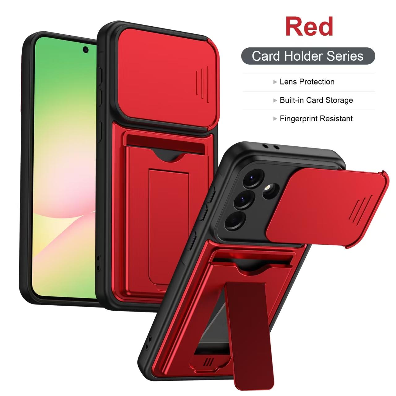 FOR Samsung Galaxy S26 Ultra ,S26PLUS,S26,A57/A56/A37/A36/A27/A26/A17 Case, Push-Pull Lens Cover, Card Slot, Hidden Stand, Dust-Proof, Scratch-Resistant, Dual-Sided Support