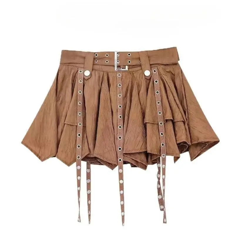 2026 Japanese Party Lace Korean Harajuku Japanese Grunge Punk Lace Skirts Summer Women Dark Academia Kpop High Waist Mini Skirt