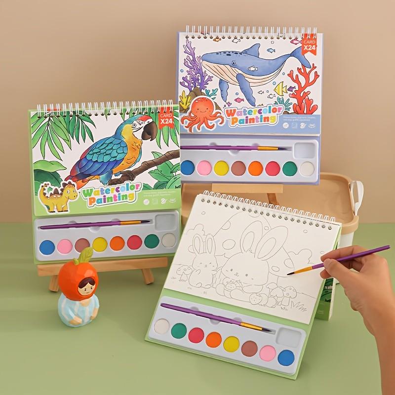 Watercolor Painting Set 8 Colors, Portable Art Sketchbook, Easy-To-Use Watercolor Kit for Beginners & Professionals, Watercolor Painting Supplies