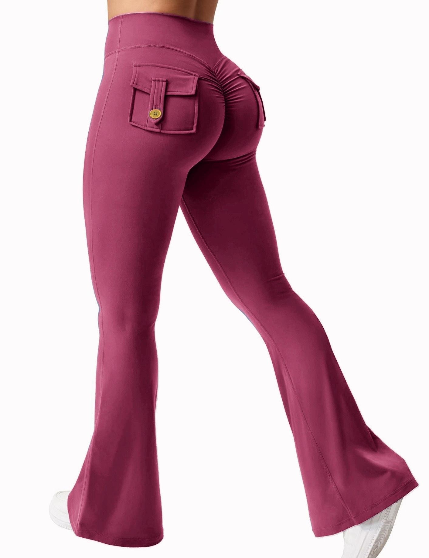 Women's 2026 New Arrival Seamless High Waist Flare Leggings Tummy Control Butt Lifting Bootcut Yoga Pants Stretch Flared Workout Leggings for Fitness Running Athletic