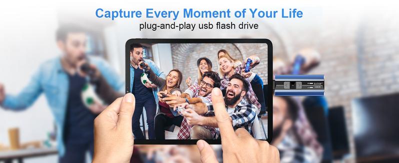 EATOP Flash Drives Intended for iPhone, Memory Stick Storage for Photos and Videos, USB External Memory Storage Flash Drive Compatible with iPhone iPad Android and Computers