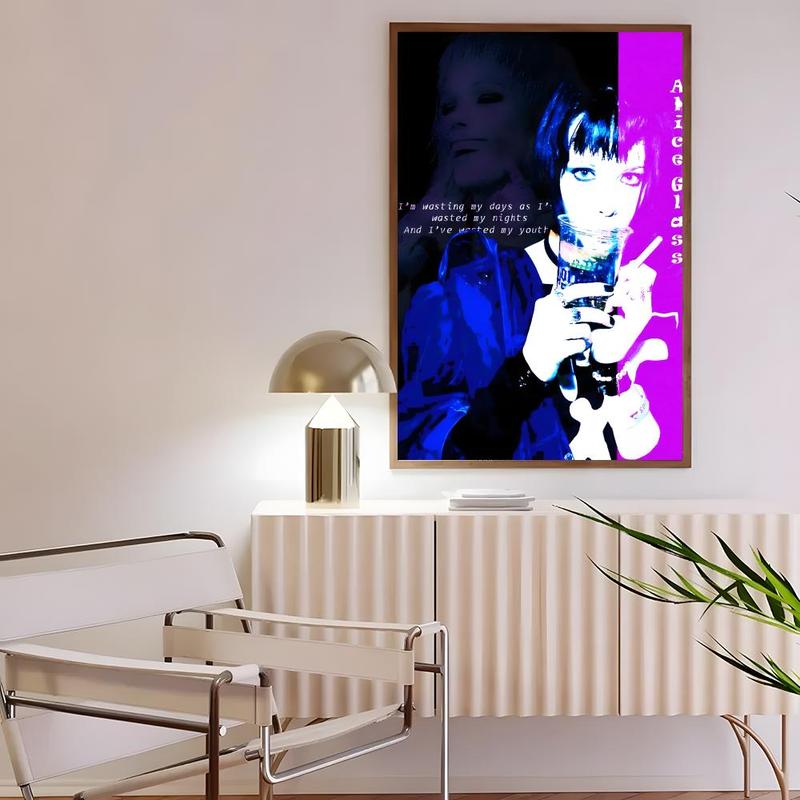 Synth-Pop Legends C-Crystal Castles Poster HD Waterproof Moisture-Proof Scratch-Resistant Durable Sticky Poster For Household Living Room Bedroom Corridor Cafe Bar Wall Decor & Gift