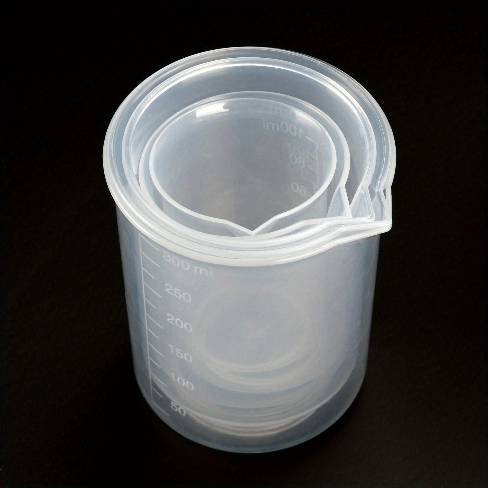 8 Piece Kitchen Measuring Cups Set, Durable Plastic Cups with Spout, Transparent Multi-Sizes, Ideal for Cooking Baking, Food Safe Material