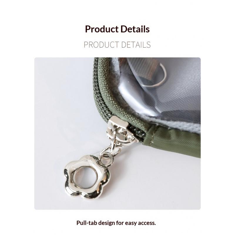 Small Clear Makeup Bag for Purse Travel Cosmetic Case Transparent Toiletry Bag with Zipper, Portable Make Up Organizer Traveling Compact Car Bag for Essentials