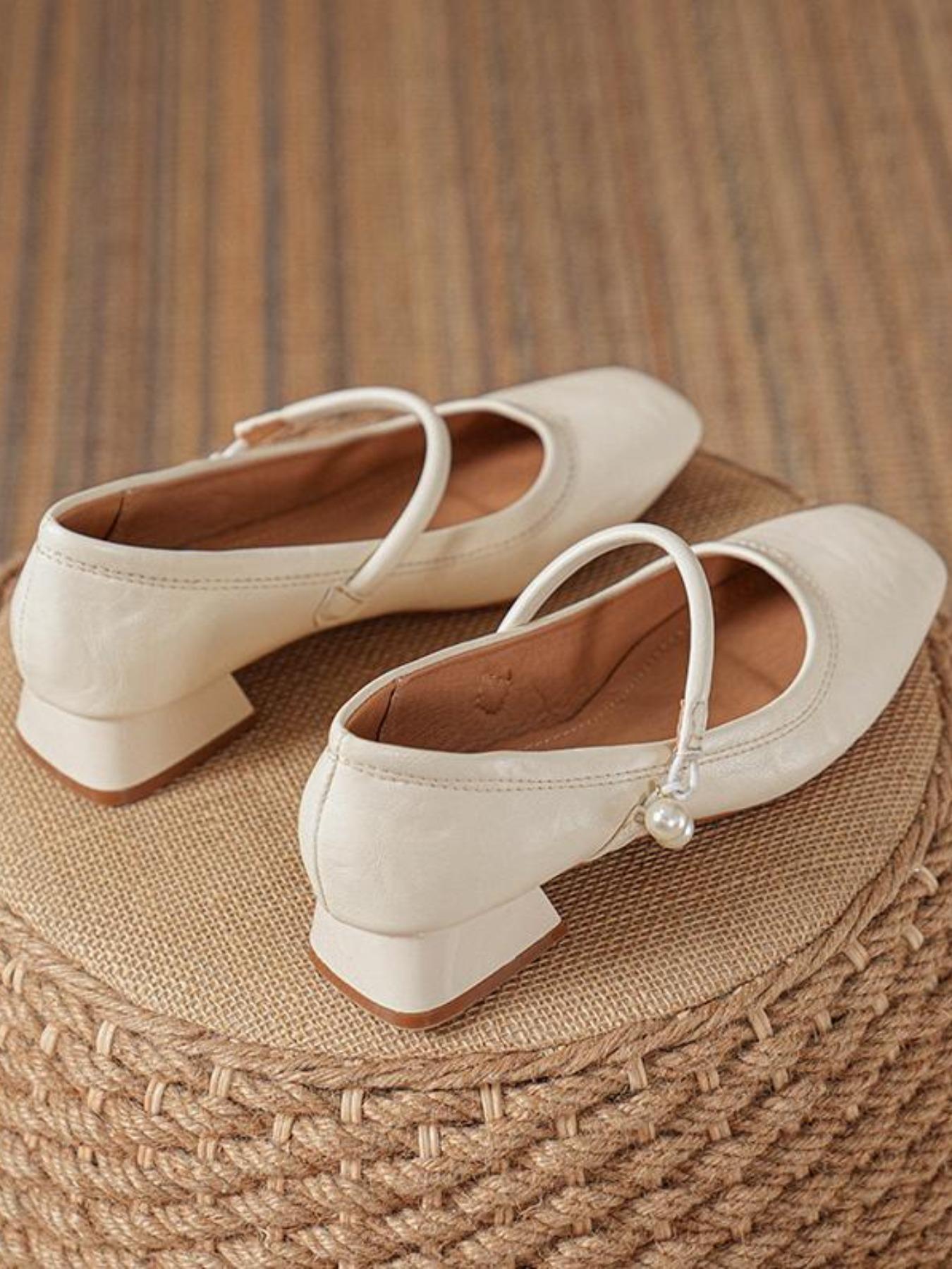 2026 French Style Women’s Comfortable Flat Shoes, Elegant Mary Jane Design with Low Heel and Rubber Sole for Work & Casual Outings, Soft and Lightweight for All-Day Wear