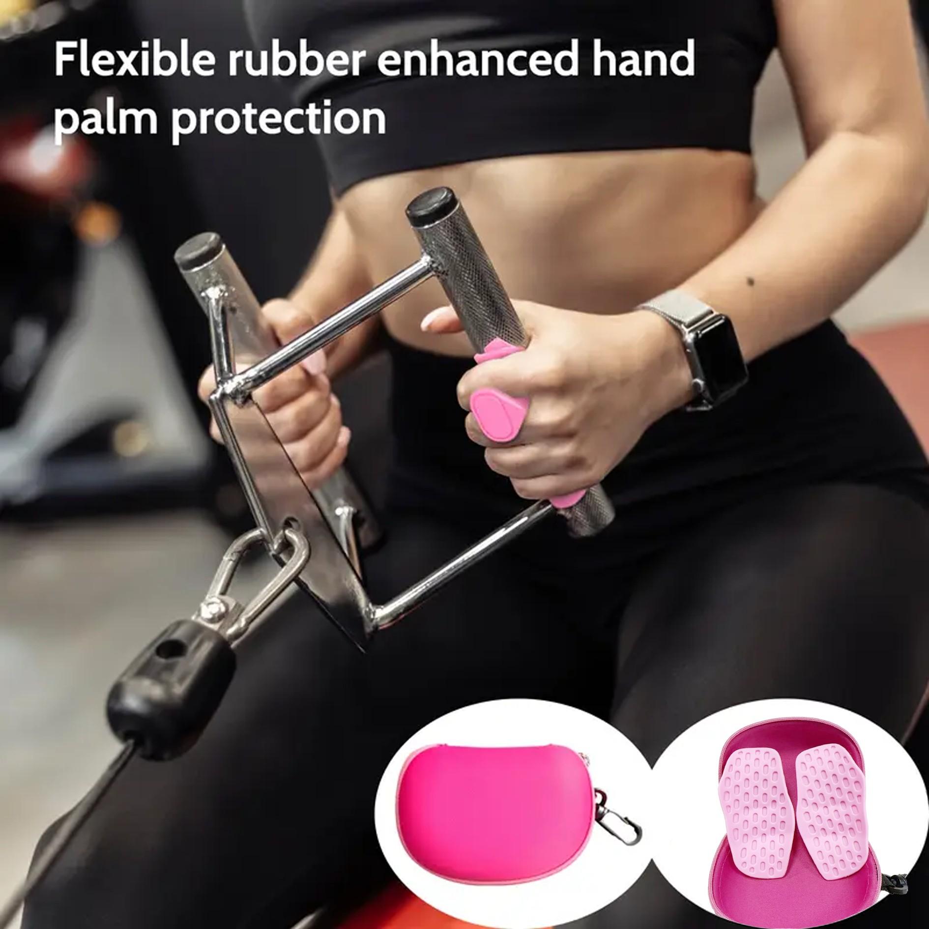 Anti-Slip Exercise Gloves, Ergonomic Rubber Hand Protection, Grip Band, Suitable for Weightlifting, Pull-Ups, Gym Training, Unisex
