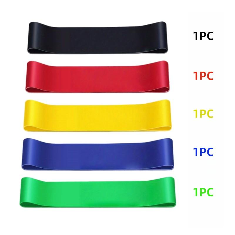 5-Piece Resistance Band Set with Door Anchor, Ankle Straps, and Carry Bag, Ideal for Home Gym Travel, Workout Bands 5-40 Lbs