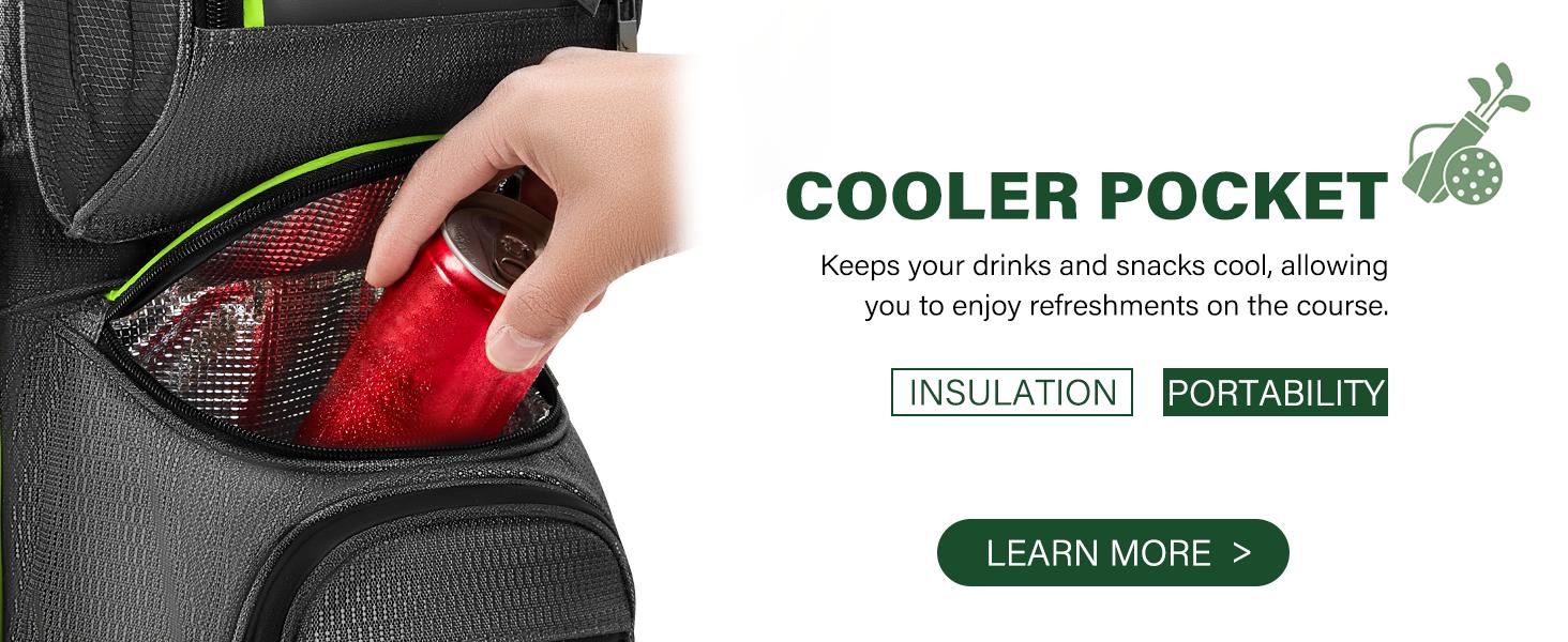 UNIHIMAL 15-Way Golf Cart Bag, Premium Anti-Shake Divider Top Golf Bag with Comfortable Handles, Magnetic Pocket and Rain Cover