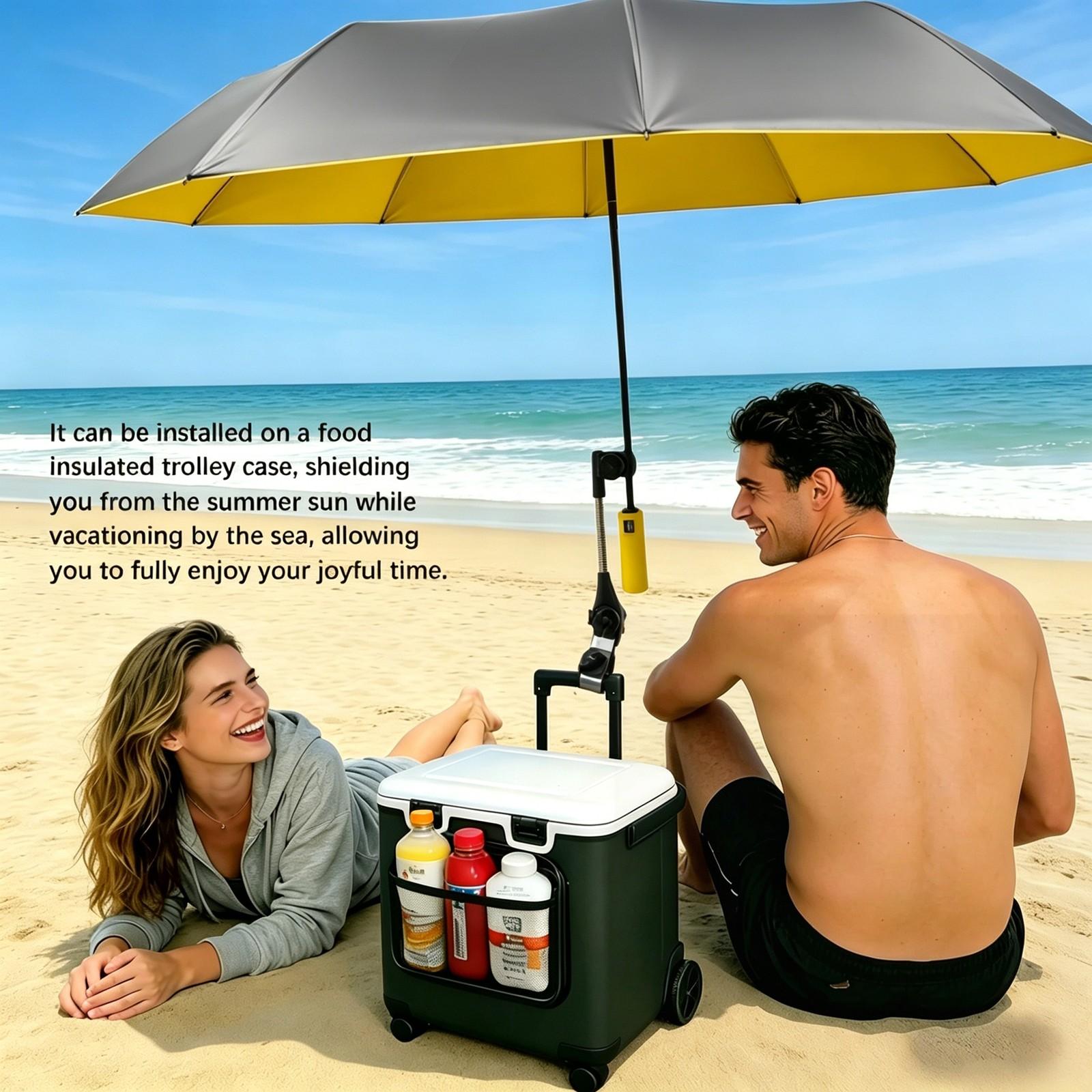 Outdoor Camping Sunshade Umbrella with Clip, Sun Parasol Umbrella, 49-Inch Large Canopy, UV Protection, Beach Gear, Ideal for Travel, Fishing, Golf, Sports Events, Lightweight Canopy Outdoor Camping Sunshade Umbrella with Clip, Sun Parasol Umbrella, 49-Inch Large Canopy, UV Protection, Beach Gear, Ideal for Travel, Fishing, Golf, Sports Events, Lightweight Canopy