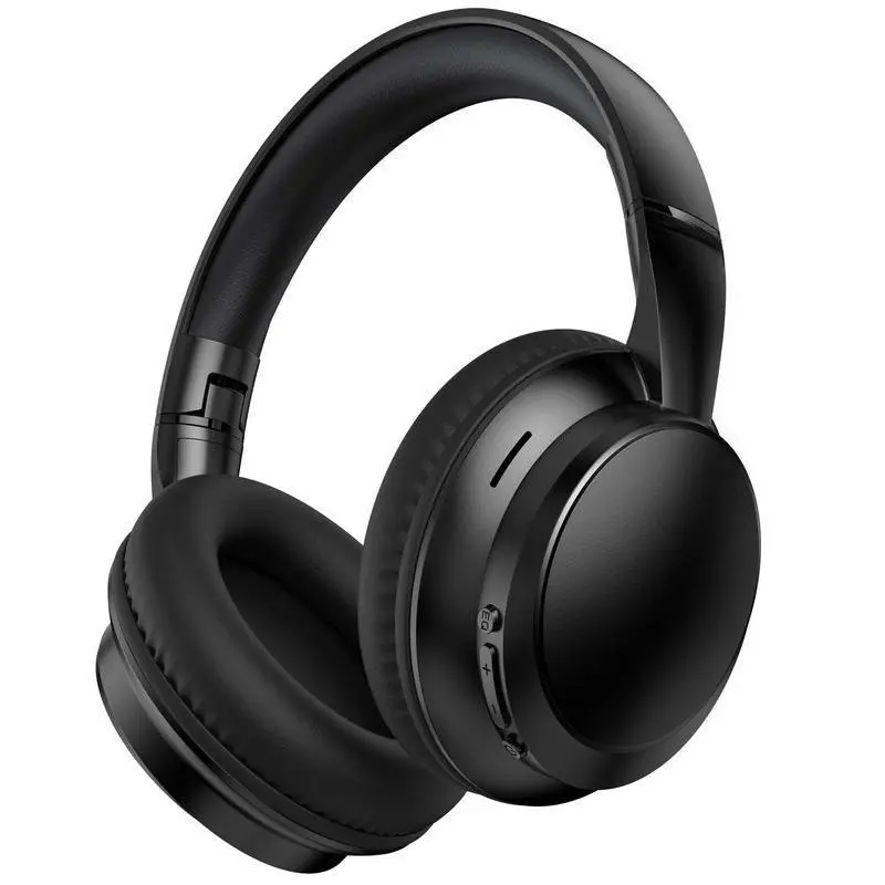 MOKATA  Wireless Bluetooth over-ear HiFi headphones with microphone, 3 EQ modes, foldable design, black, suitable for travel