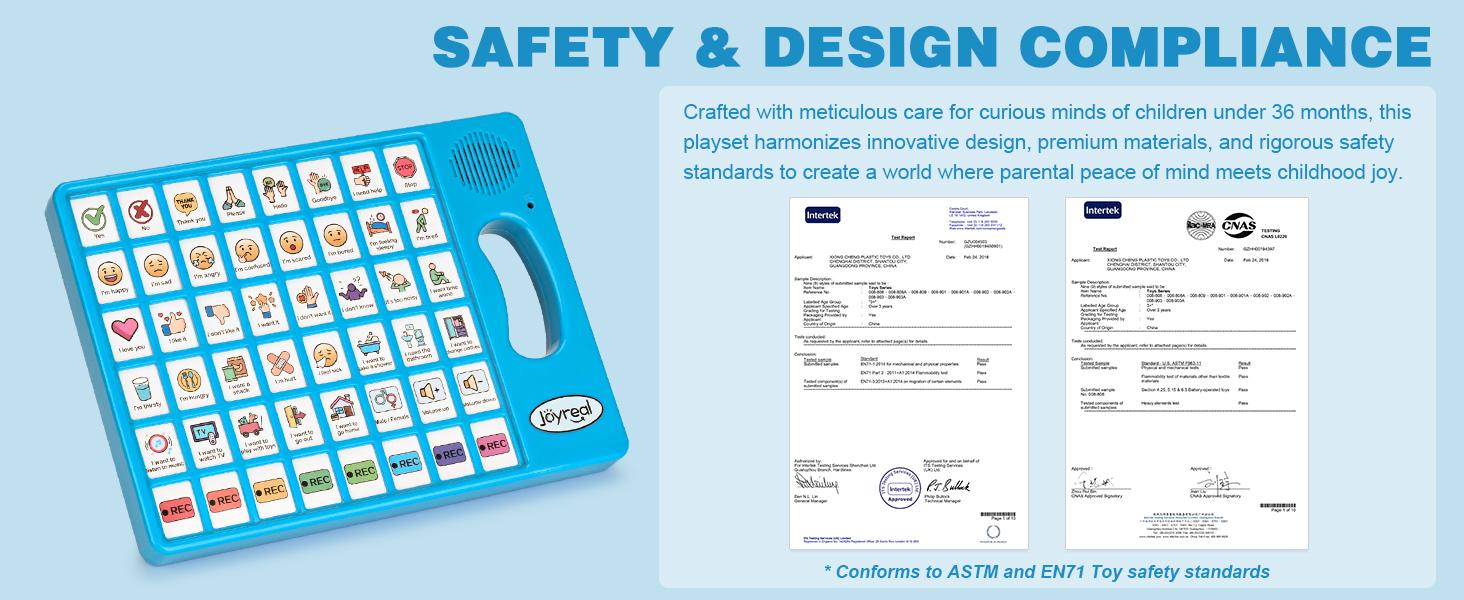 Joyreal AAC Communication Device for Autism with Programmable Buttons & Adjustable Volume - Sensory Speech Therapy & Stroke Rehab Tool for Kids & Adults, Christmas Gift