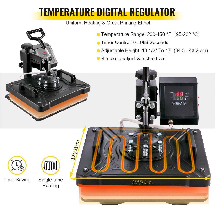 VEVOR 8 In 1 Heat Press Sublimation Machine 28 Vinyl Cutter Cutting Plotter