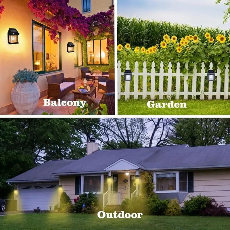 4 Pack Solar Outdoor Wall Lights with Motion Sensor - Waterproof IP65 Garden Security Lighting, 3 Modes Auto Dusk to Dawn, Wireless Decorative Lamp for Patio, Villa, Pathway (Modern Black Design) 4 Pack Solar Outdoor Wall Lights with Motion Sensor - Waterproof IP65 Garden Security Lighting, 3 Modes Auto Dusk to Dawn, Wireless Decorative Lamp for Patio, Villa, Pathway (Modern Black Design)
