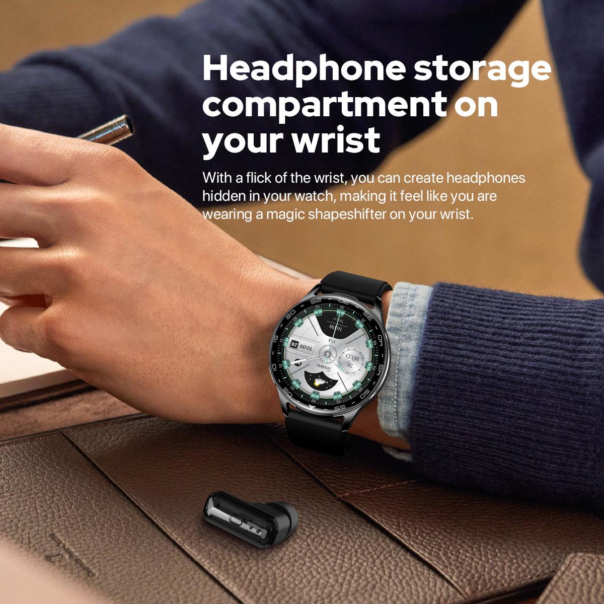 Smart Watch for Women & Men, Built-In Headphones, 1.39" Full Touch Wireless Calls, Fitness Tracker with 100+ Sports Modes, Sleek Smartwatch, Smart Watch for Android Phones