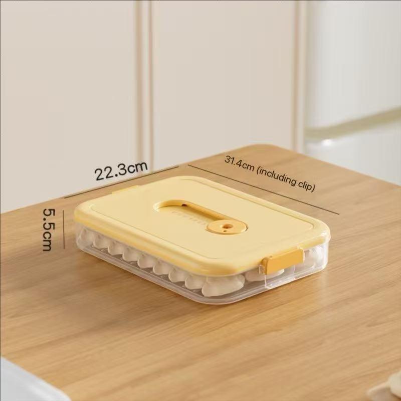 Egg Storage Box Fridge Sealed Timer Freshness Container Multi-Layer Egg Holder Rack Plastic Transparent with Lid