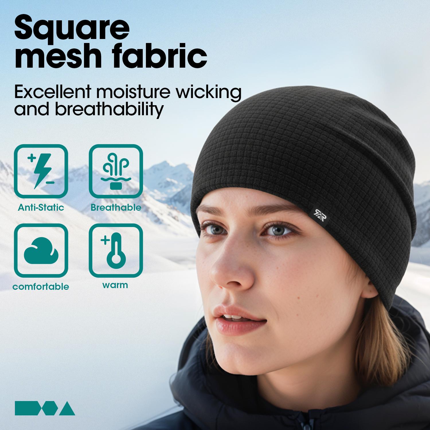 Unisex Winter Warm & Breathable Skull Cap Sports Hat Perfect for Skiing  Running Sports for Men Women