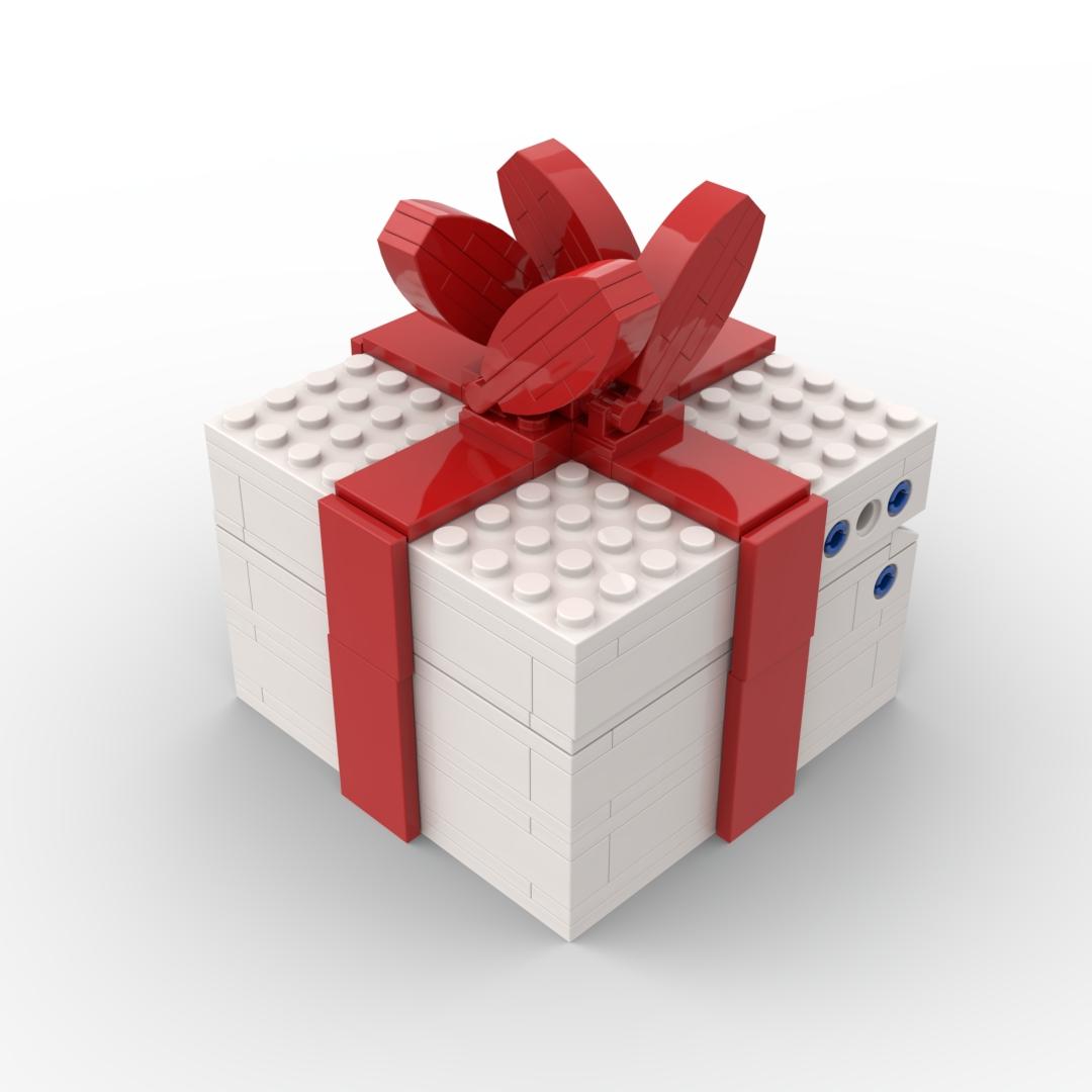 131-Piece Deluxe Gift Box Building Blocks Set, DIY Puzzle Toy, Abs Plastic, Includes Manual, Perfect for Home Decor & Gifts