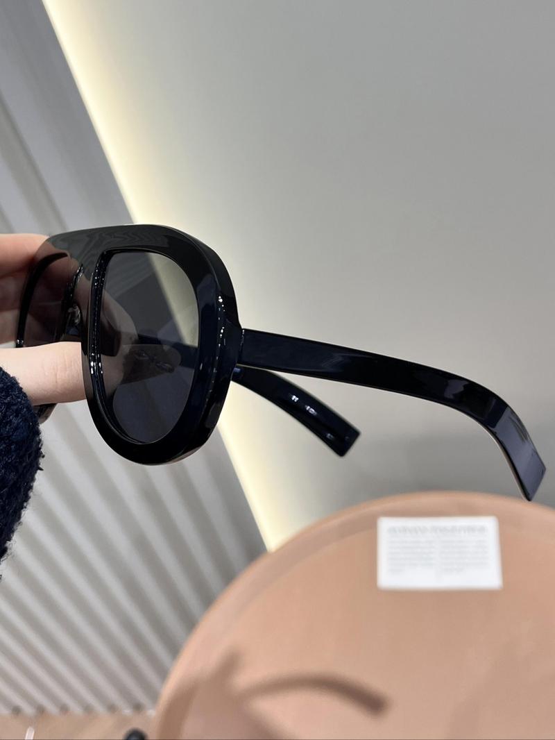 Unisex Fashionable All-match Tinted Lens Sunglasses, Trendy Casual Sunglasses for Everyday Use, Fashion Accessories for Outdoor Activities, High Quality Sunglasses